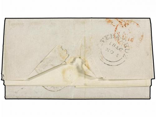 ✉ MEXICO. 1846. Complete letter sheet with additional letter
