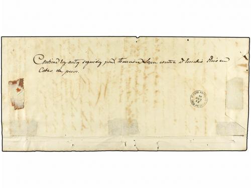 ✉ CUBA. Ant. 8. 1862. NUEVITAS a PUERTO PRINCIPE. Plica Judi