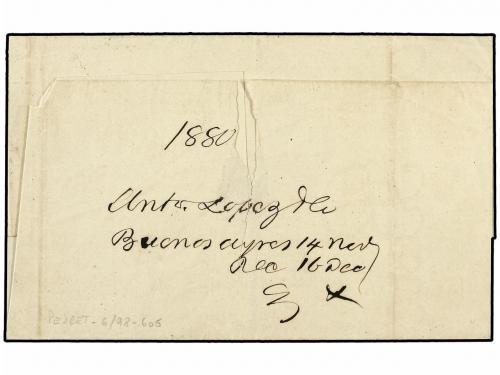 ✉ ARGENTINA. Sc. 25. 1880. BUENOS AIRES a LONDRES. 60 ctvos.