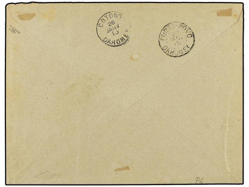 ✉ TOGO. Yv. 24. 1915. ANECHO a PORTO NOVA. Circulada con sel