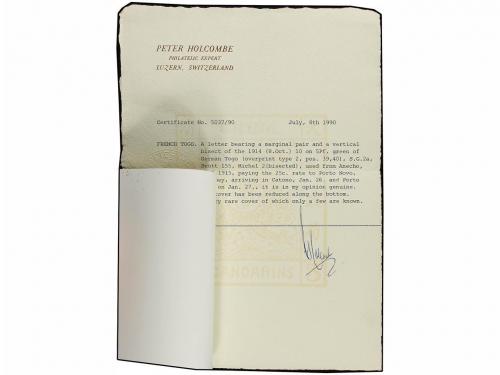 ✉ TOGO. Yv. 24. 1915. ANECHO a PORTO NOVA. Circulada con sel