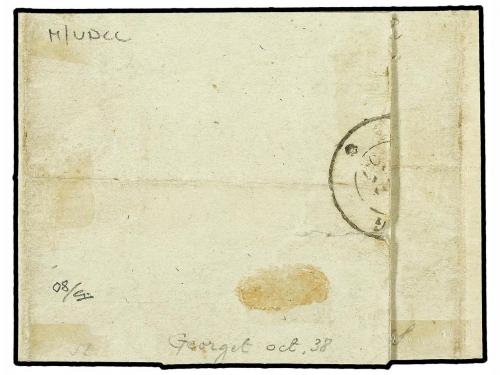 ✉ LUXEMBURGO. 1857 (July 28). Entire letter from BASCHARAGE 