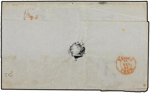 ✉ ESPAÑA. Ed. 62 (6). 1862. BILBAO a TAMPICO (México). 2 rea