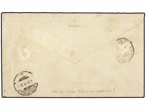 ✉ ARGENTINA. Sc. 54, 56. 1888 (7 Agosto). AJO a SUIZA. 12 ct