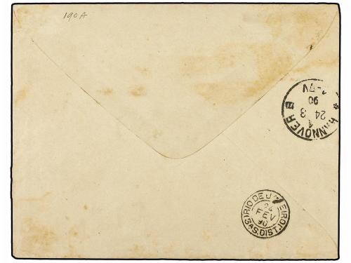 ✉ BRASIL. Sc. 70, 72, 78, 92. 1890 (24 Marzo). SAO PAULO a A