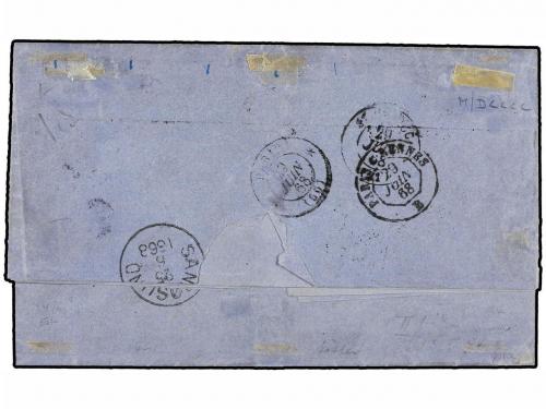 ✉ NORUEGA. Sc. 7. 1868 (June 24). Entire letter to ST. BRIEU