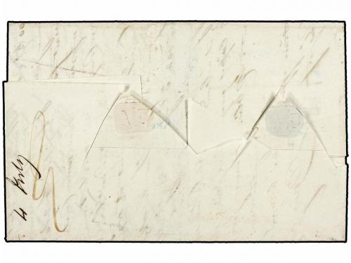 ✉ FRANCIA. Yv. 14, 18 (4). 1854. PARÍS a VERACRUZ (México). 