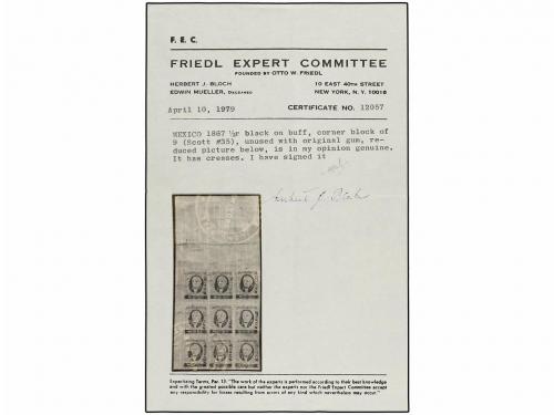 ✉ MEXICO. Sc. 35. 1867. SOBRECARGADOS "MEXICO" EN CARÁCTERES