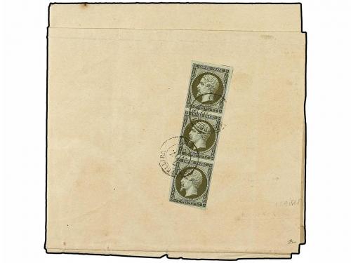 ✉ MEXICO. 1862 (Nov 7). Superb Map of Mexico "Carte Du Theat