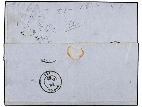 ✉ GRECIA. 1867. 80 Lep dull carmine (2) Second Athens Print,