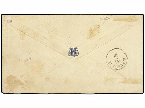 ¿ LUXEMBURGO. 1873 (Aug. 30). LUXEMBOURG to THARANT (Saxony)