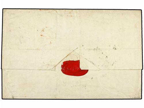 ✉ ESPAÑA. Ed. 50 (4). 1859. MADRID a LONDRES. 2 reales lila,