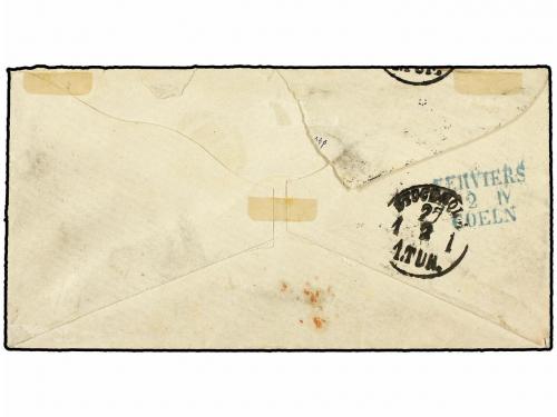 ✉ ESPAÑA. Ed. 100 (4). 1869. MADRID a STOCKHOLM (Suecia). 20