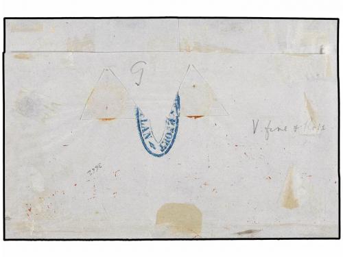 ✉ MEXICO. Sc. 1, 3. (1857 CA.) (Dic. 24). Frontal dirigido a