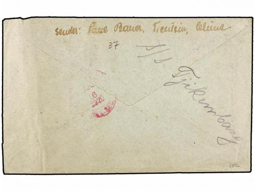 ✉ CHINA: OFICINAS POSTALES JAPONESAS. 1920. Registered cover