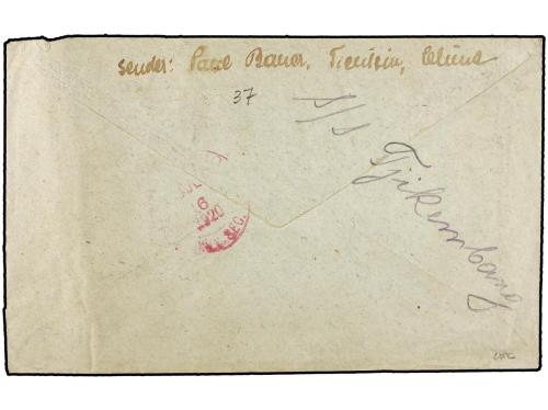 ✉ CHINA: OFICINAS POSTALES JAPONESAS. 1920. Registered cover