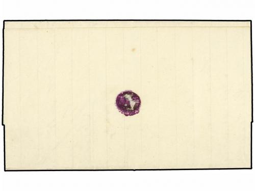 ✉ SUECIA. 1877. Cover franked with the double-print variety 