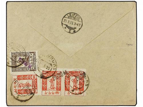 ¿ U.R.S.S.: GEORGIA. 1923. Registered cover to GERMANY with