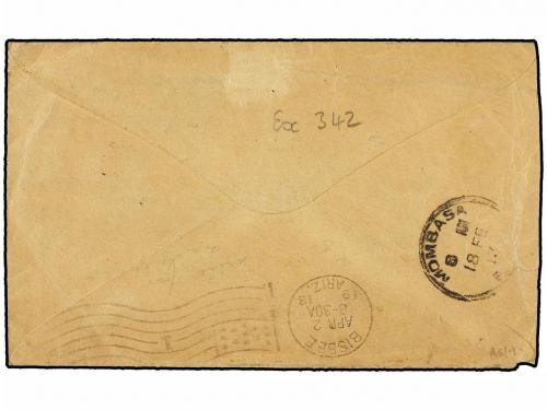 ✉ AFRICA ORIENTAL BRITANICA. 1913. Envelope to BISBEE, AZ, U