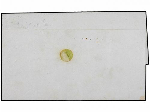 ✉ VENEZUELA. 1862. Entire letter to Caracas franked ½ real t