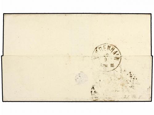 ¿ GRAN BRETAÑA. 1872. Wrapper to Landscrona, Sweden, franked
