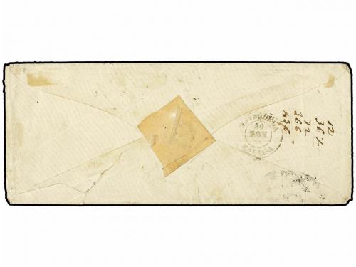 ✉ COLONIAS ESPAÑOLAS: FILIPINAS. 1864. Envelope to Anteguera