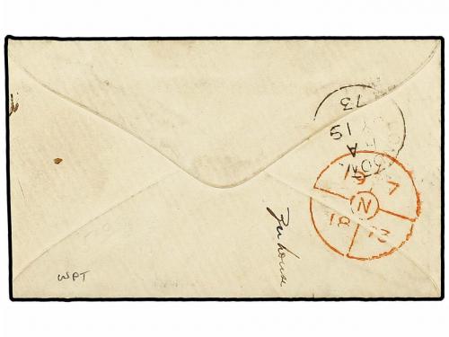 ✉ ALEMANIA. 1873. Tiny envelope + original letter to London 