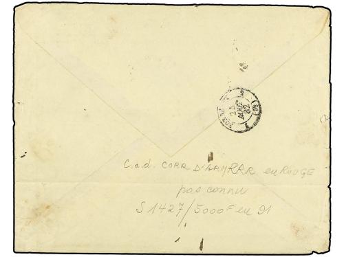 ✉ GUAYANA FRANCESA. 1882. CAYENNE a FRANCIA. Fechadores octo