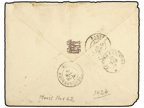 ✉ MARTINICA. 1876. FORT DE FRANCE a FRANCIA. Circulada con s