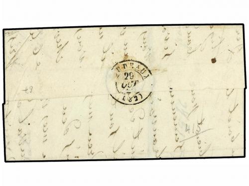 ✉ FRANCIA. 1840. PAUILLACH a MEDOC. Fechador PAUILLAC/BATEAU