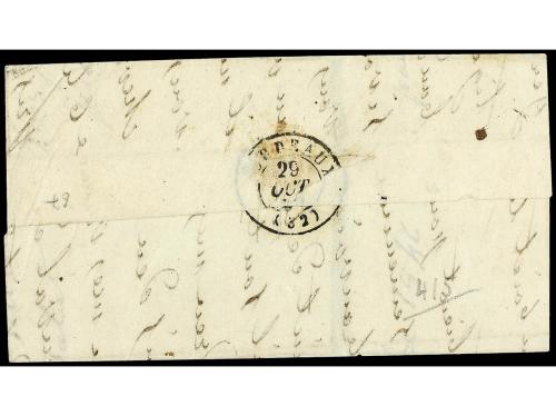 ✉ FRANCIA. 1840. PAUILLACH a MEDOC. Fechador PAUILLAC/BATEAU