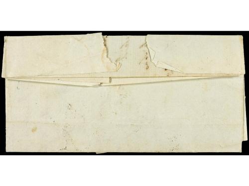 ✉ FRANCIA. 1834. LUCCA (Italia) a BASTIA. Marca de entrada P