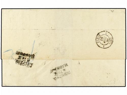 ✉ ALEMANIA ANTIGUOS ESTADOS: SAJONIA. 1866. Envelope to Fran