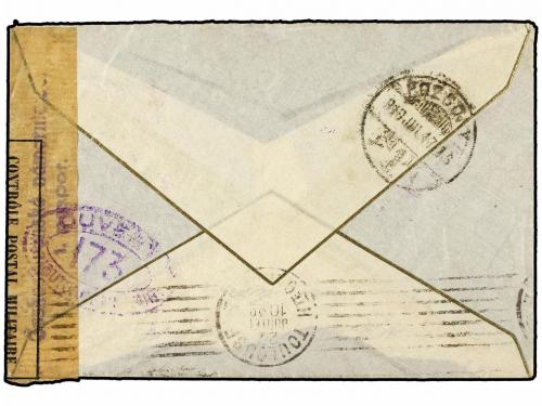 ✉ CHECOSLOVAQUIA. 1919. Military mail envelope to TOULOUSE w