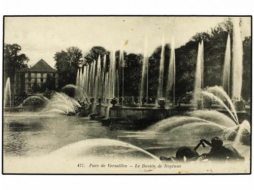 ✉ SUECIA. 1916. Military mail picture post card cancelled by