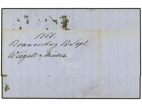 ✉ ALEMANIA ANTIGUOS ESTADOS: CONFEDERACION DEL NORTE. 1868. 