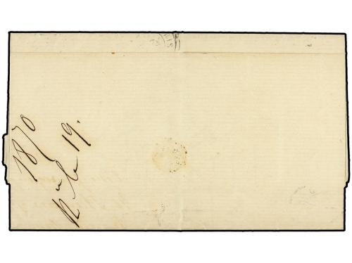 ✉ NORUEGA. 1870. Envelope to France bearing 3 skill grey (Fa