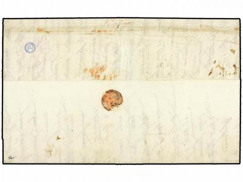 ✉ GIBRALTAR. 1851 (Nov 29). Entire letter to Genoa with supe