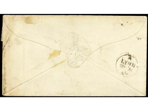 ✉ GIBRALTAR. 1859 (May 14). Cover to Lynn, Norfolk from Priv