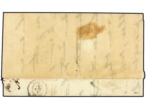 ✉ GIBRALTAR. 1861 (March 6). Mixed franking. Entire letter f