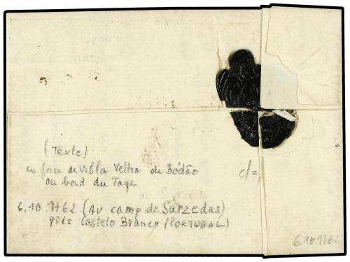 ✉ PORTUGAL. 1762 (6-Oct.). GUERRA DE LOS SIETE AÑOS. Carta e
