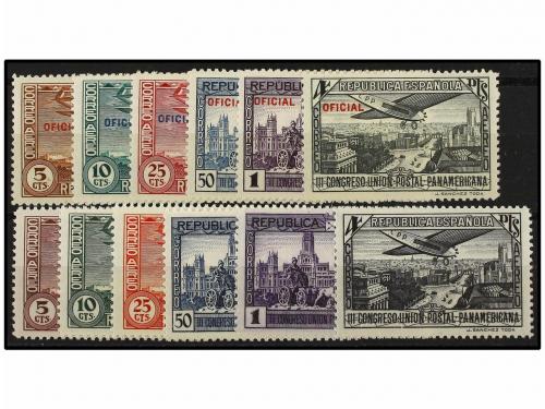 ** ESPAÑA. Ed. 614/19 y 630/35. SERIES COMPLETAS. LUJO. Cat.