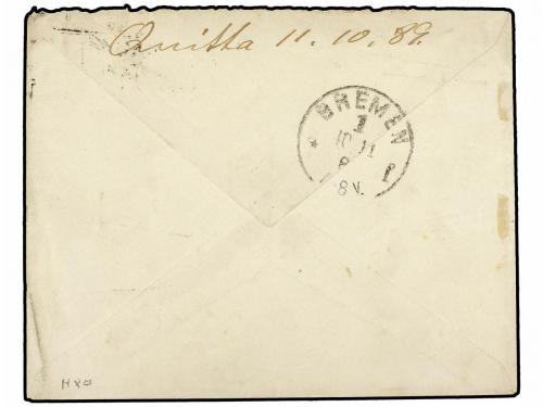 ✉ COSTA DE ORO. 1889 (Oct 11). Woerman Line cover endorsed f