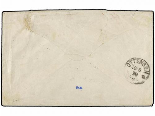 ✉ COSTA DE ORO. 1890 (April 27). Woerman Line cover endorsed