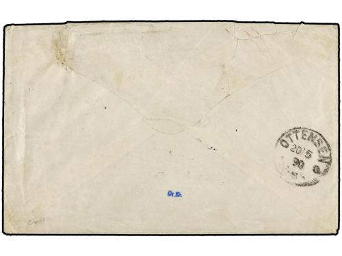 ✉ COSTA DE ORO. 1890 (April 27). Woerman Line cover endorsed