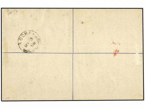 ✉ COSTA DE ORO. 1898 (May 2). 2d. blue registered postal sta