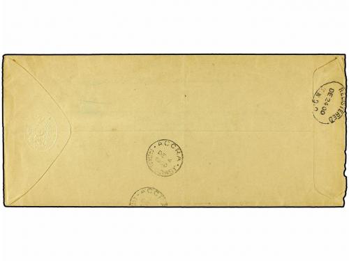 ✉ COSTA DE ORO. 1900 (Dec 4). Registered, stampless OHMS cov