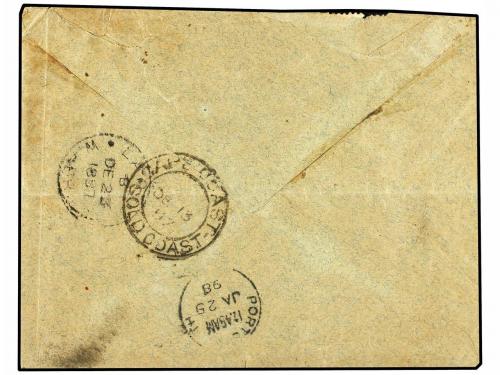 ✉ COSTA DE ORO. 1897 (Dec 6). ASHANTI EXPEDITION 1897-1900 C