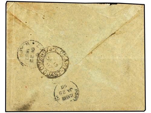 ✉ COSTA DE ORO. 1897 (Dec 6). ASHANTI EXPEDITION 1897-1900 C