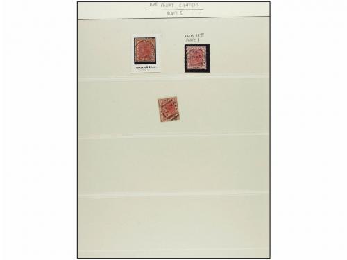 ° COSTA DE ORO. 1889-91. Collection with 1/2 penny (9), 1 pe